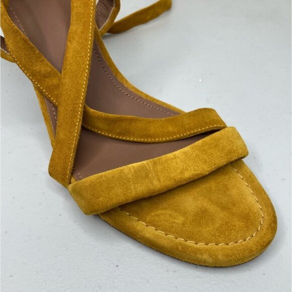 ba&sh Cidney Suede Ankle Tie Sandals - Picture 7 of 12